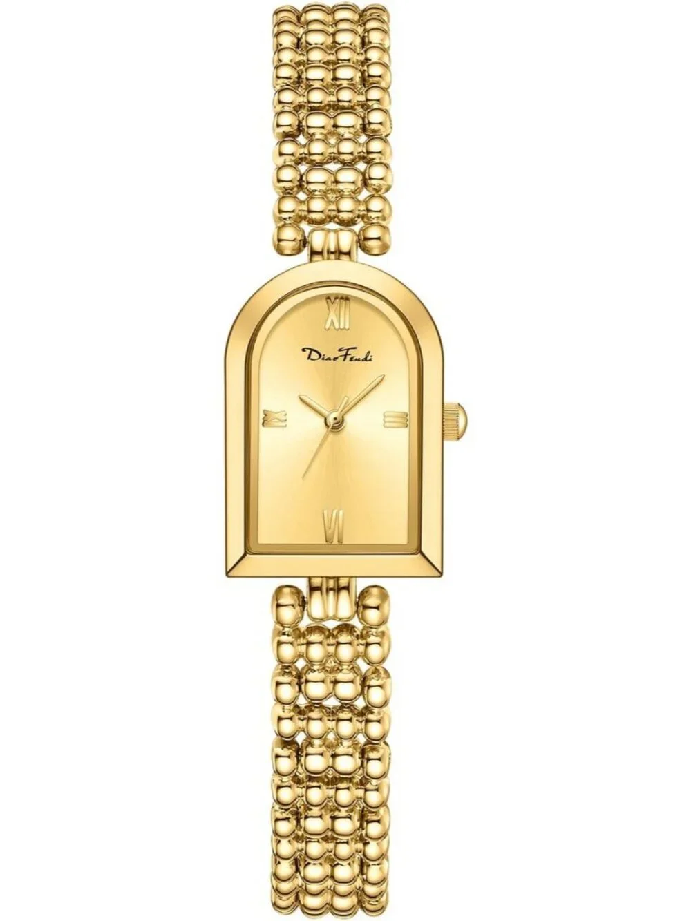 Diaofendi Women's Gold Adjustable Strap Petite Arch Elegant Waterproof Watch